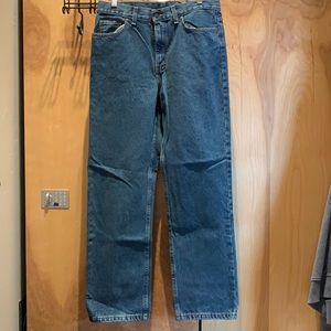 High rise classic straight jeans
